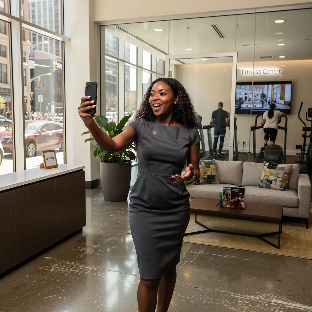 Сотрудник управляющей компании проводит проверку потенциального арендатора.