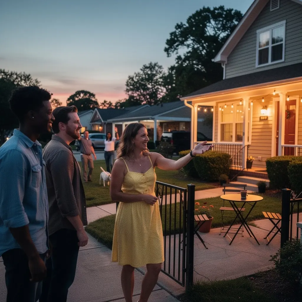 Схема управления арендой, показывающая взаимодействие между арендодателями и арендаторами.